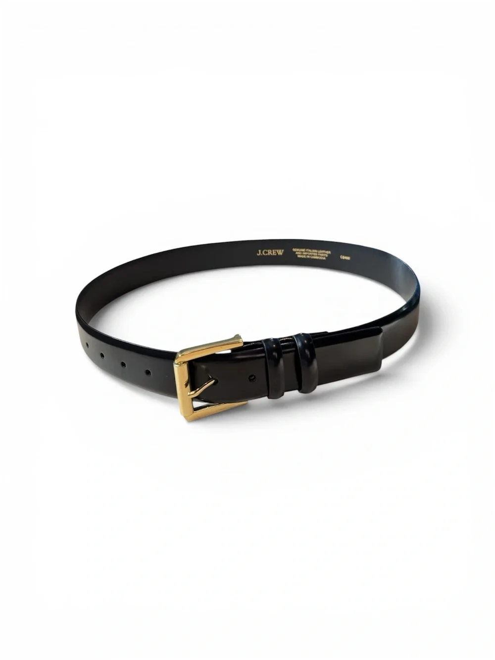 J. Crew Wide belt in spazzolato leather - Picture 2 of 5